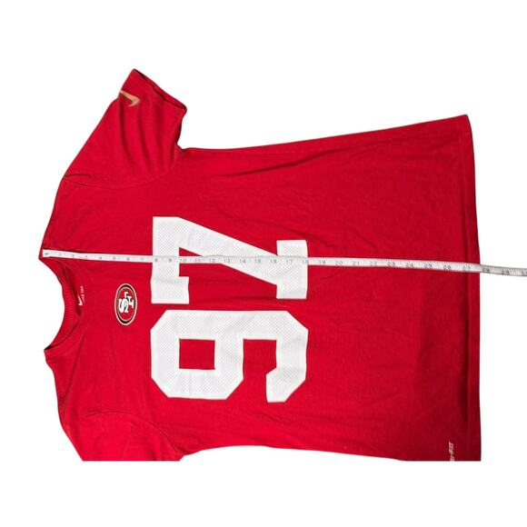 49ers Nick Bosa #97 Nike Dri-Fit Red T-Shirt Men's L Large San Fransisco - Picture 4 of 10